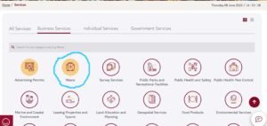 dubai municipality website business service page