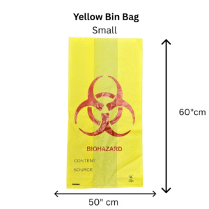 Yellow Medical Waste Bag - Size Small (60 x 50) Per Piece Biohazard Disposal Solution