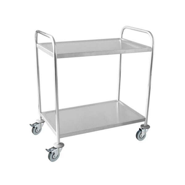 Stainless Steel Trolley with 2 Shelves