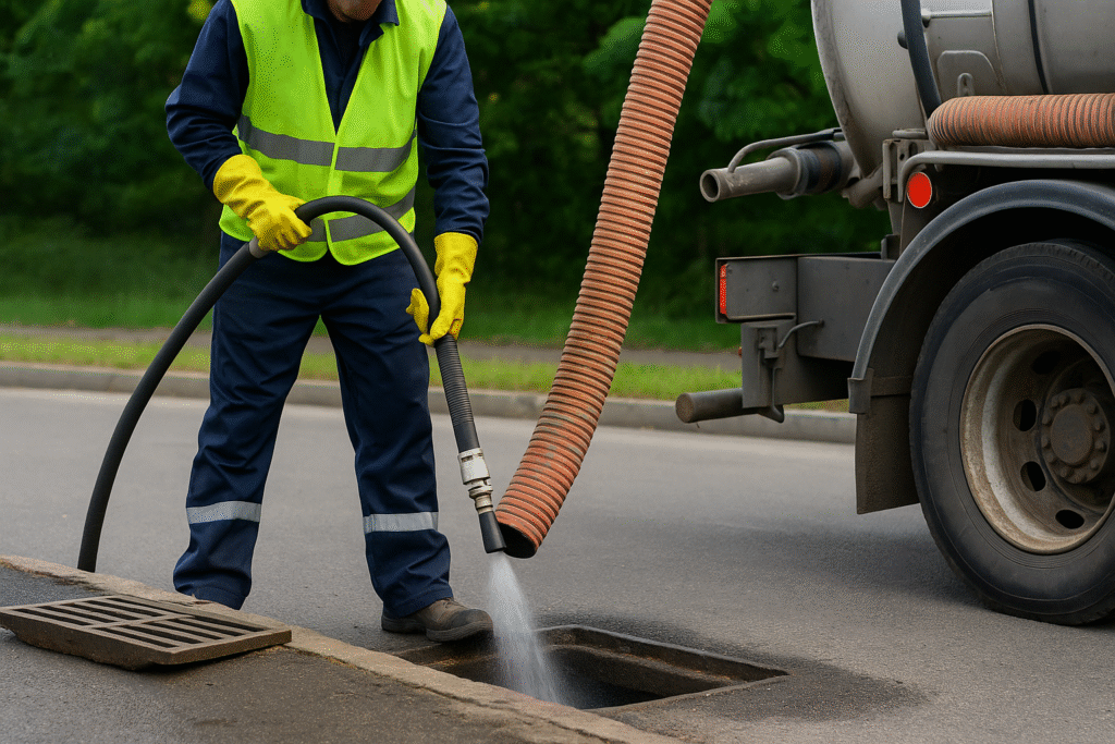 Stormwater line cleaning Dubai – high pressure jetting and drain maintenance