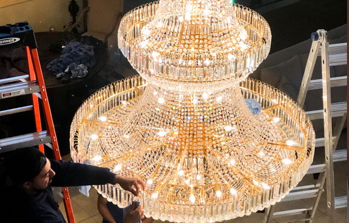Chandelier Cleaning Services in Dubai